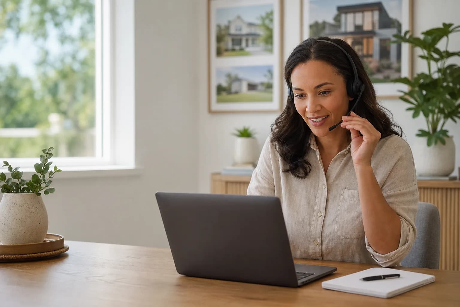 Customer service coordinator helping with a home-service request